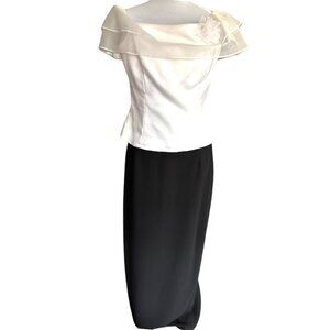 Ursula of Switzerland Mother of the Bride formal 2 piece Maxi Dress skirt top 12